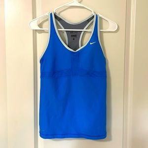 Nike blue workout tank size medium
